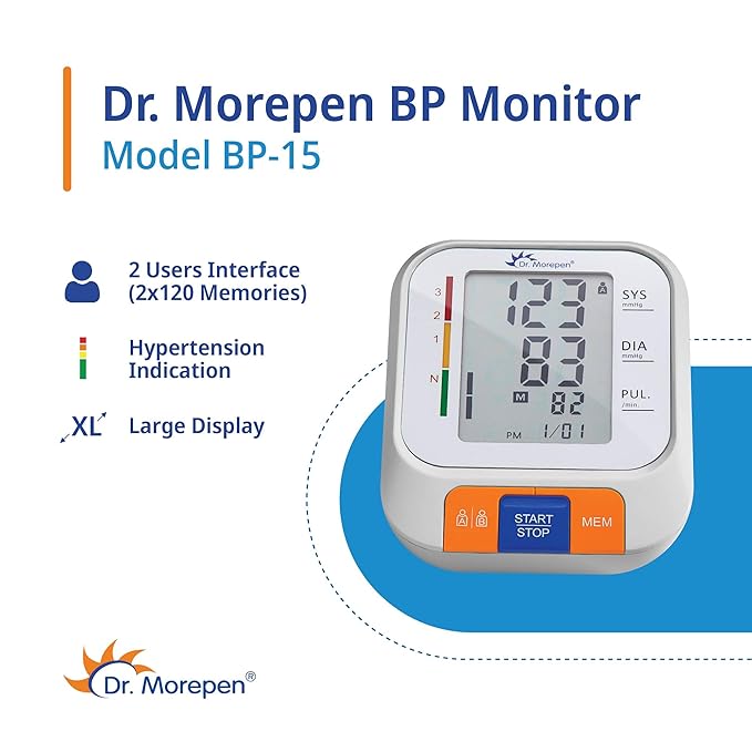 Dr. Morepen Arm Blood Pressure Monitor Model BP-15 Dr. Morepen Arm Blood Pressure Monitor Model BP-15